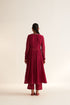 Iksha amal deep red kurta set