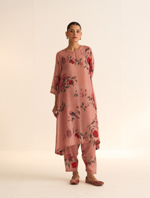 Iksha bloome dusty pink kurta with pants