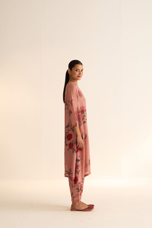 Iksha bloome dusty pink kurta with pants