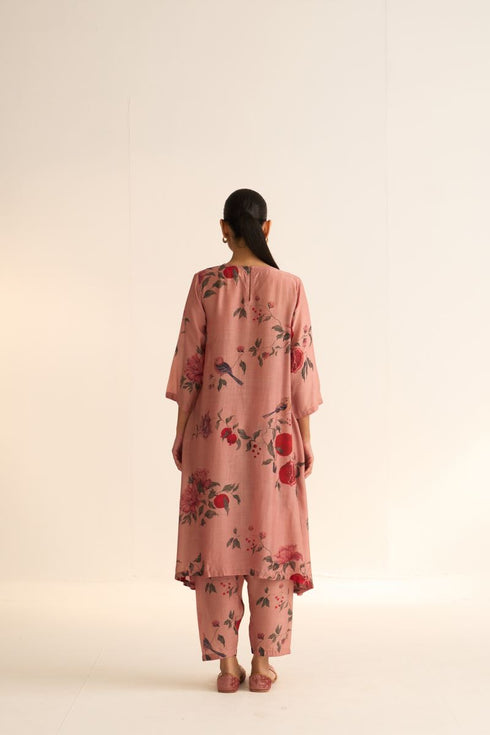 Iksha bloome dusty pink kurta with pants