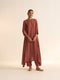 Iksha palash rosewood kurta with pants