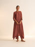 Iksha palash rosewood kurta with pants