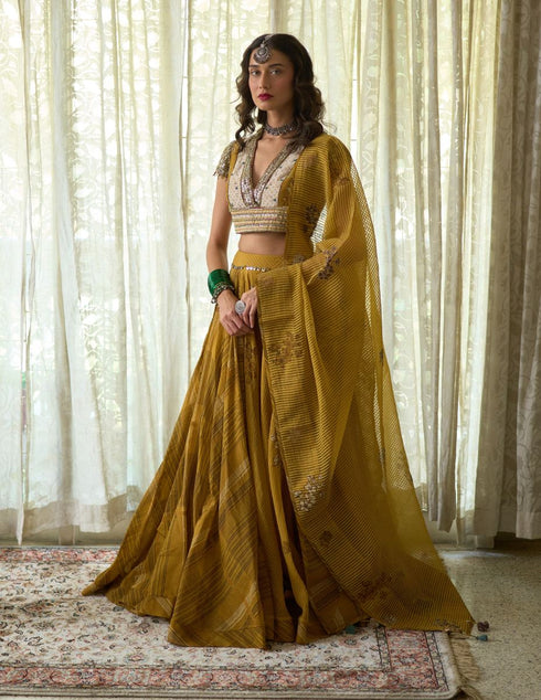 Inder basant yellow skirt