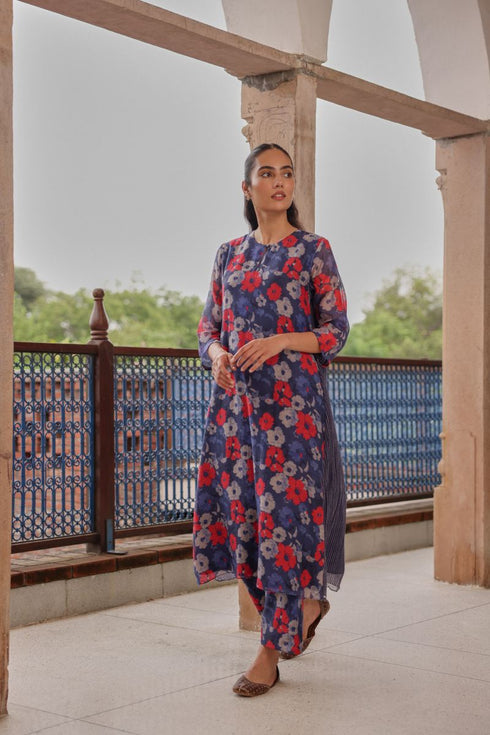 Indigo bloom co-ord set