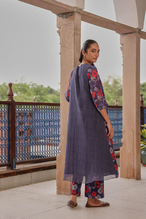 Indigo bloom co-ord set