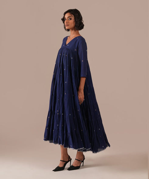Indigo echo dress