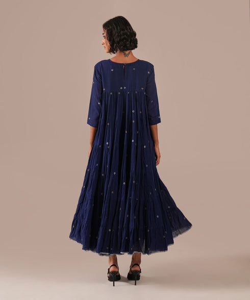 Indigo echo dress