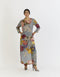 Indigo shades of blue rose long kurta set