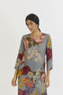 Indigo shades of blue rose long kurta set