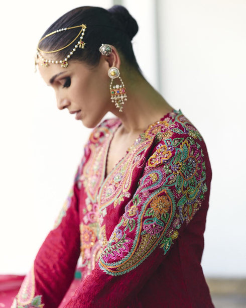 Ipsa maroon kurta set