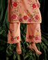 Iris apricot multi color floral kurta with pants