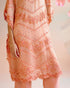 Iris apricot multi tonal cutwork kaftan