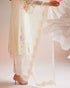 Iris ivory rose cutwork dupatta