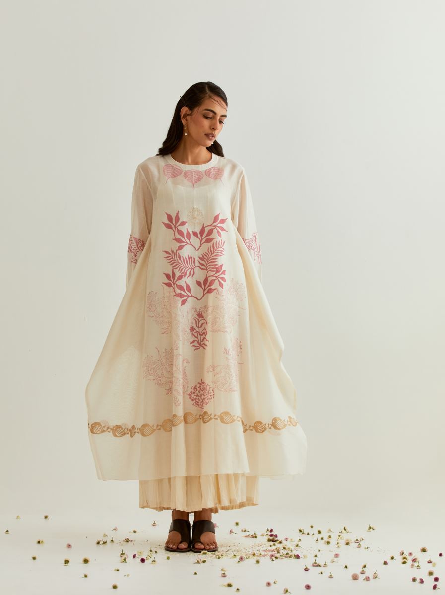 Ivory Blossom Kurta Only