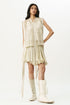 Ivory chikankari crop jacket set