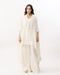 Ivory embroidered cape set
