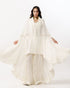 Ivory embroidered cape set