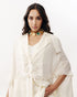Ivory embroidered cape set