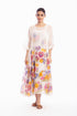Ivory floral printed dress