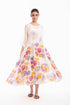 Ivory floral printed dress