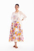 Ivory floral printed dress