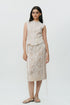 Ivory lace chikankari waistcoat