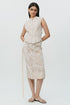 Ivory lace chikankari waistcoat