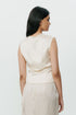 Ivory lace chikankari waistcoat