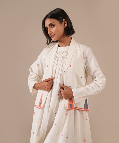 Ivory nova dress with jacket