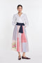 Ivy patchwork wrap dress