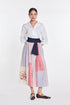 Ivy patchwork wrap dress