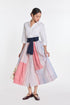 Ivy patchwork wrap dress