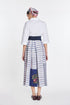 Ivy patchwork wrap dress