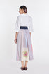 Ivy patchwork wrap dress