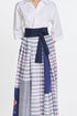 Ivy patchwork wrap dress