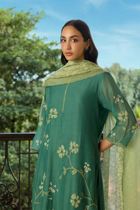 Jade applique kurta set