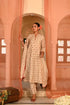 Jalmahal beige and red kurta set