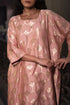 Jalshaghar dusty pink shahi kaftan with yellow pants