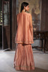 Jalshaghar dusty pink short vani kurta with sharara