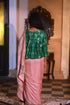 Jalshaghar green brocade mumtaz kediya blouse