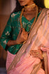 Jalshaghar green brocade mumtaz kediya blouse