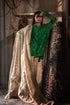 Jalshaghar green chandphool shabana with ivory gharara