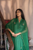 Jalshaghar green kaftan with palazzo