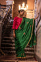 Jalshaghar green mughal sari