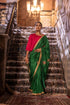 Jalshaghar green mughal sari