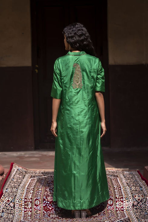 Jalshaghar green shaheen anarkali