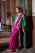 Jalshaghar hot pink mughal sari