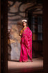 Jalshaghar hot pink shalimaar chanderi sari