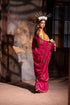 Jalshaghar hot pink shalimaar chanderi sari