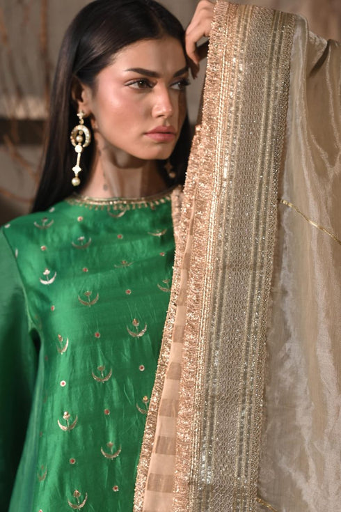 Jalshaghar ivory amina dupatta